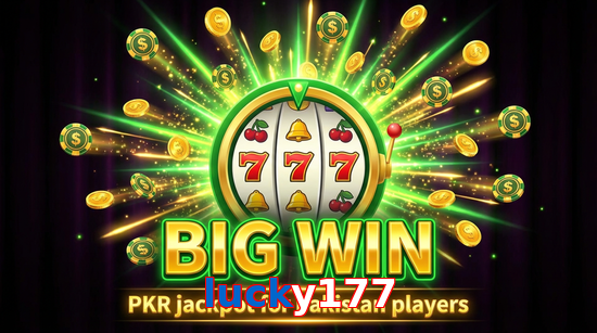 Big win animation on Lucky177 slot game