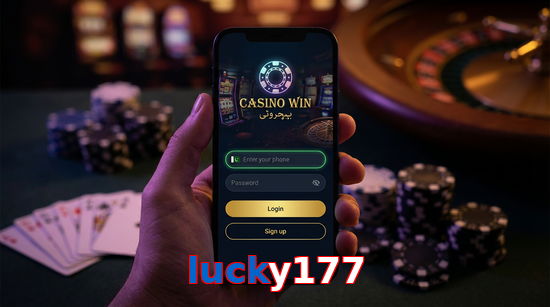 Main screen of Lucky177 login page for PK players